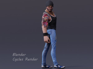 James Cartoon Rig V2 3D Model