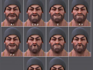 Rig Kartun James V2 Model 3D