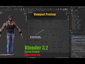 James Cartoon Rig V2 3D Model