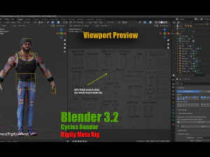 Rig Kartun James V2 Model 3D