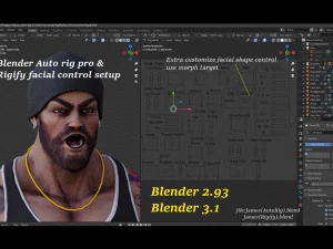 Rig Kartun James V2 Model 3D
