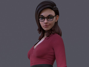 Cartoon Girl Rig Ver 2 Modelo 3D