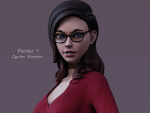 Cartoon Girl Rig Ver 2 Modelo 3D