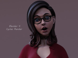 Cartoon Girl Rig Ver 2 Modelo 3D