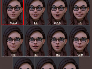 Cartoon Girl Rig Ver 2 Modelo 3D