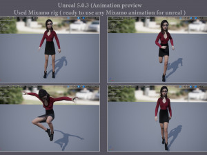 Cartoon Girl Rig Ver 2 Modelo 3D
