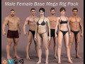 Male Female Base Mega Pack 3D Model
