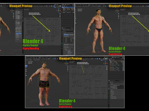 Male Female Base Mega Pack 3D Model