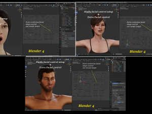 Male Female Base Mega Pack 3D Model