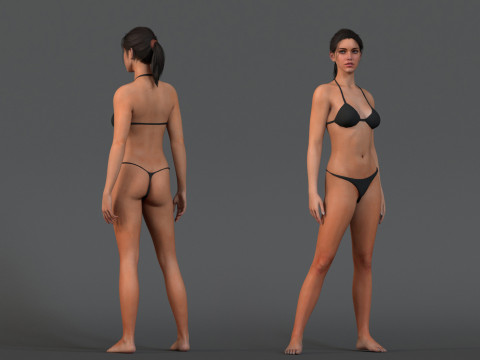 Female Base Rig 3D मॉडल