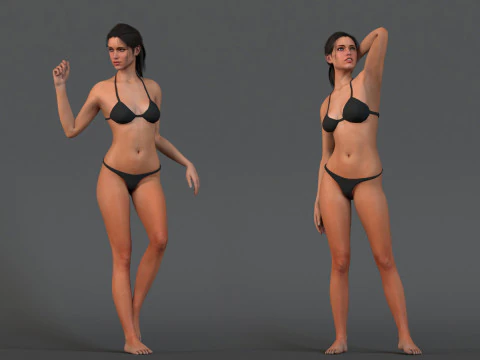 Female Base Rig 3D Model