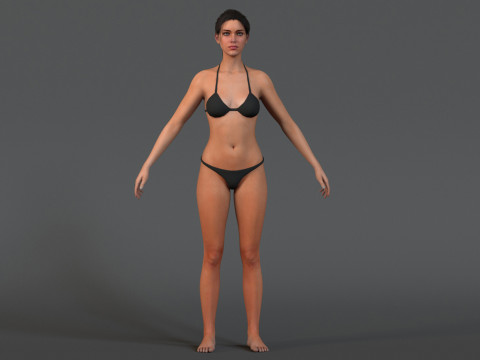 Female Base Rig 3D मॉडल