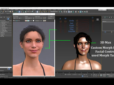 Female Base Rig 3D Model