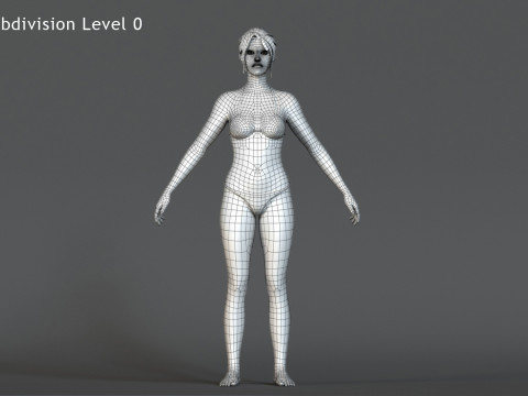 Female Base Rig 3D मॉडल