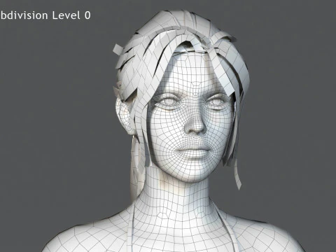 Female Base Rig 3D Model