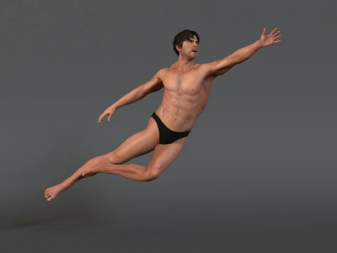 Male Base Rig 3D Model