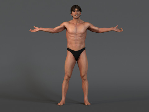 Male Base Rig Model 3D