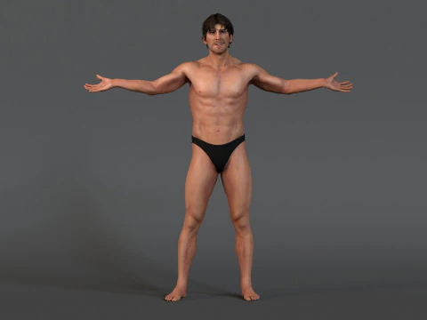 Male Base Rig 3D Model