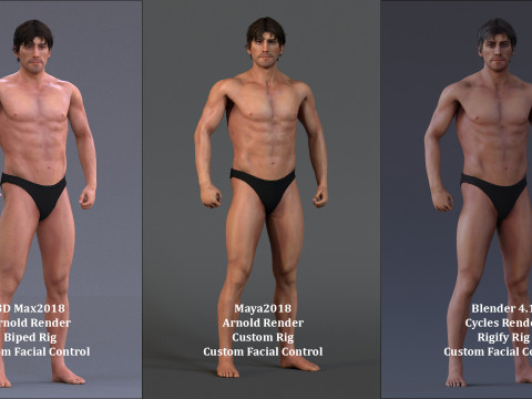 Male Base Rig Model 3D