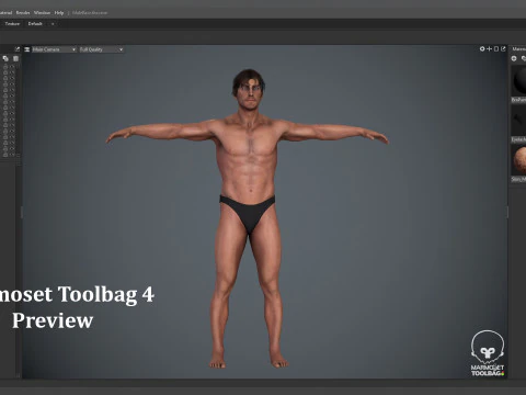 Male Base Rig 3D Model
