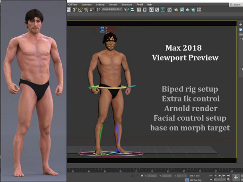 Male Base Rig 3D Model