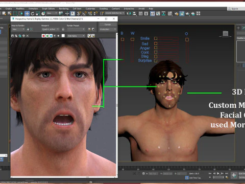 Male Base Rig 3D Model