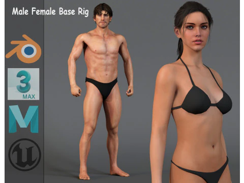 Equipamento Base Feminino Masculino Modelo 3D