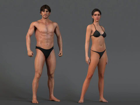 Equipamento Base Feminino Masculino Modelo 3D