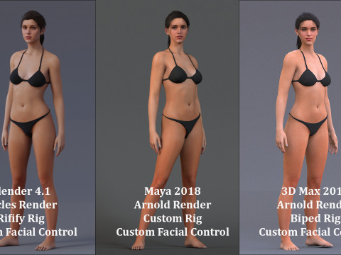 Male Female Base Rig Modelo 3D