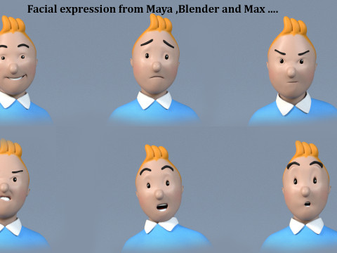 Tintin Haddock Rig Model 3D