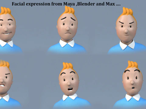 Tintin Haddock Rig 3D Model