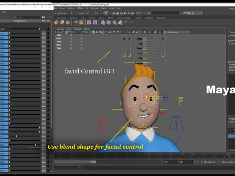 Tintin Haddock Rig Model 3D