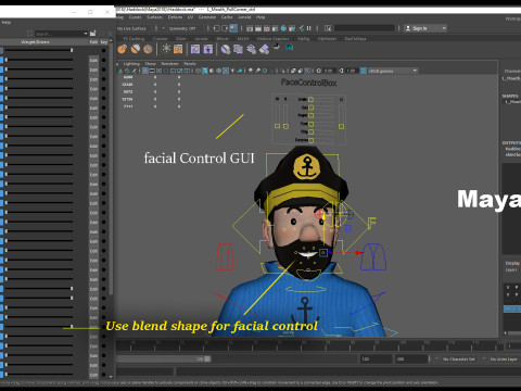 Tintin Haddock Rig Model 3D