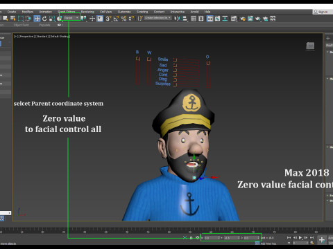 Tintin Haddock Rig Model 3D