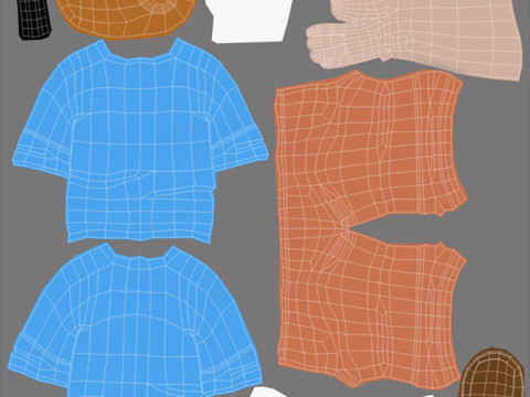 Tintin Haddock Rig Model 3D