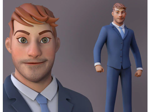 アンディ カートゥーン ガイ リグ 3Dモデル