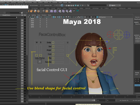 Anna and Andy Cartoon Rig Modèle 3D