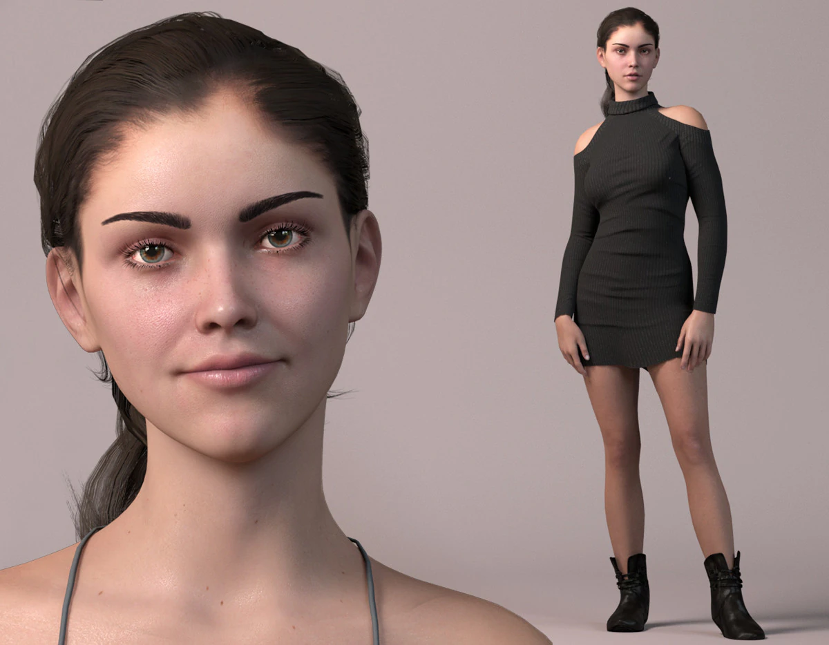 Base with outfit Rig 3D Model .c4d .max .obj .3ds .fbx .stl .blend 