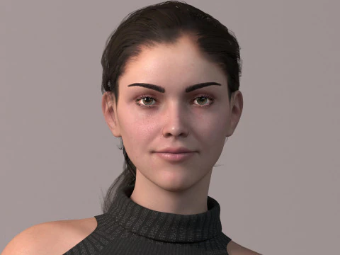 Base with outfit Rig 3D Model