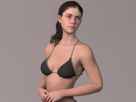 Base with outfit Rig 3D Model