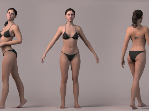 Base with outfit Rig 3D-Modell