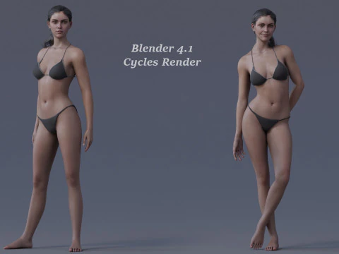 Base with outfit Rig 3D Model