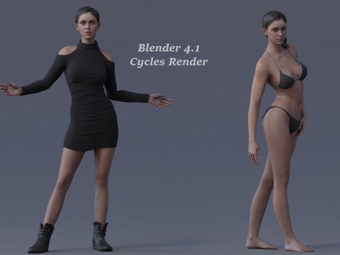 Base with outfit Rig 3D-Modell
