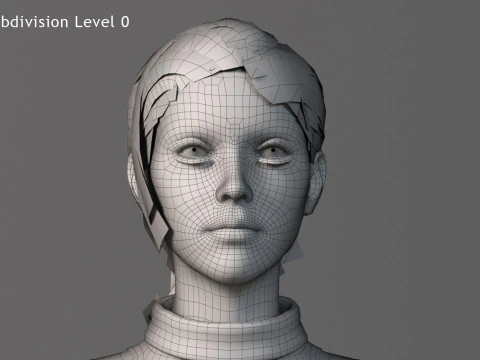 Base with outfit Rig 3D Model