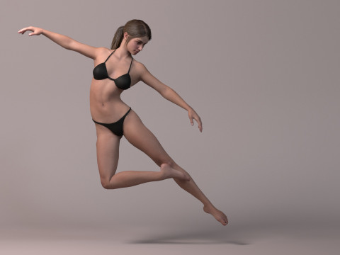 Female Base Model Full Rig 3D 模型
