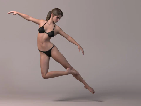 Female Base Model Full Rig 3D Model