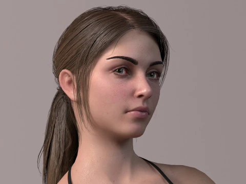Female Base Model Full Rig 3D Model