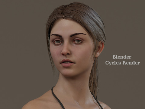Female Base Model Full Rig 3D 模型