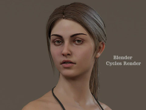 Female Base Model Full Rig 3D Model