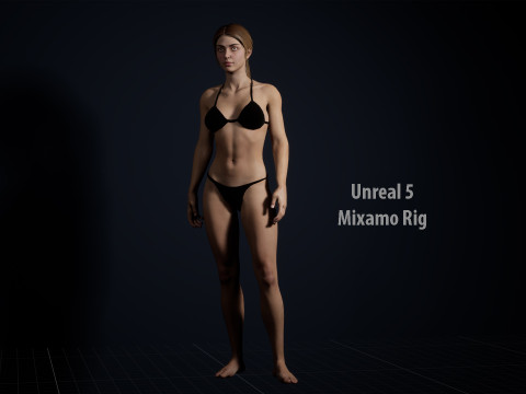 Female Base Model Full Rig 3D 模型
